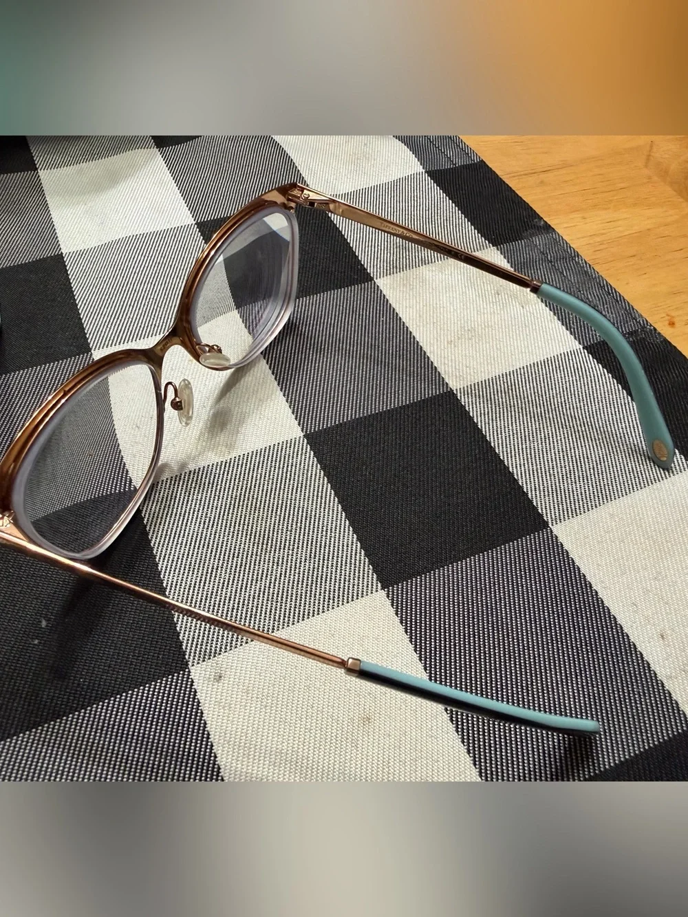 Tiffany & Co. Black Frames with Tiffany Blue Temples and Case